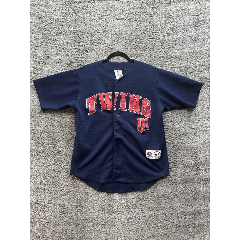 Vintage 2002 00s True Fan MLB Minnesota Twins Jersey Genuine Merchandise Size M